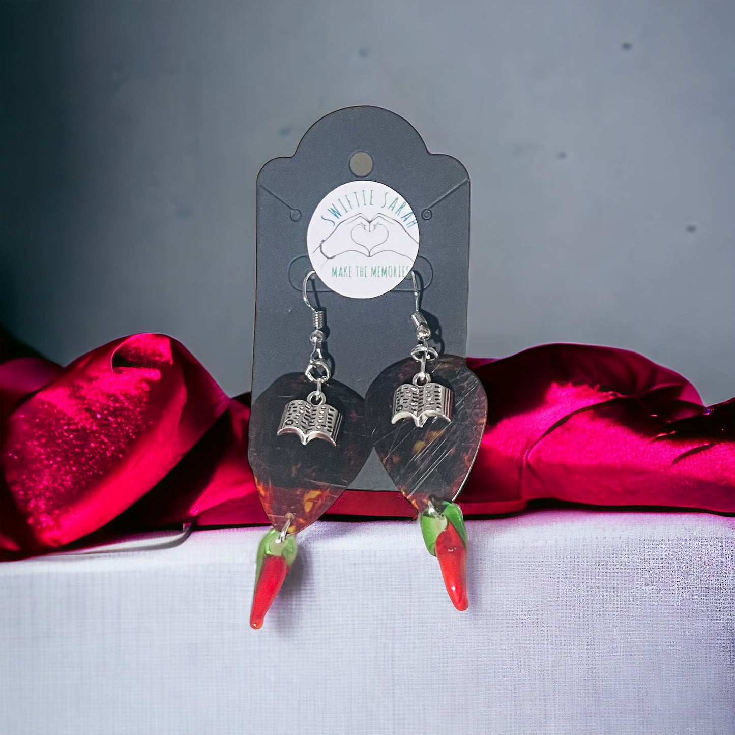 Spicy Book Earrings