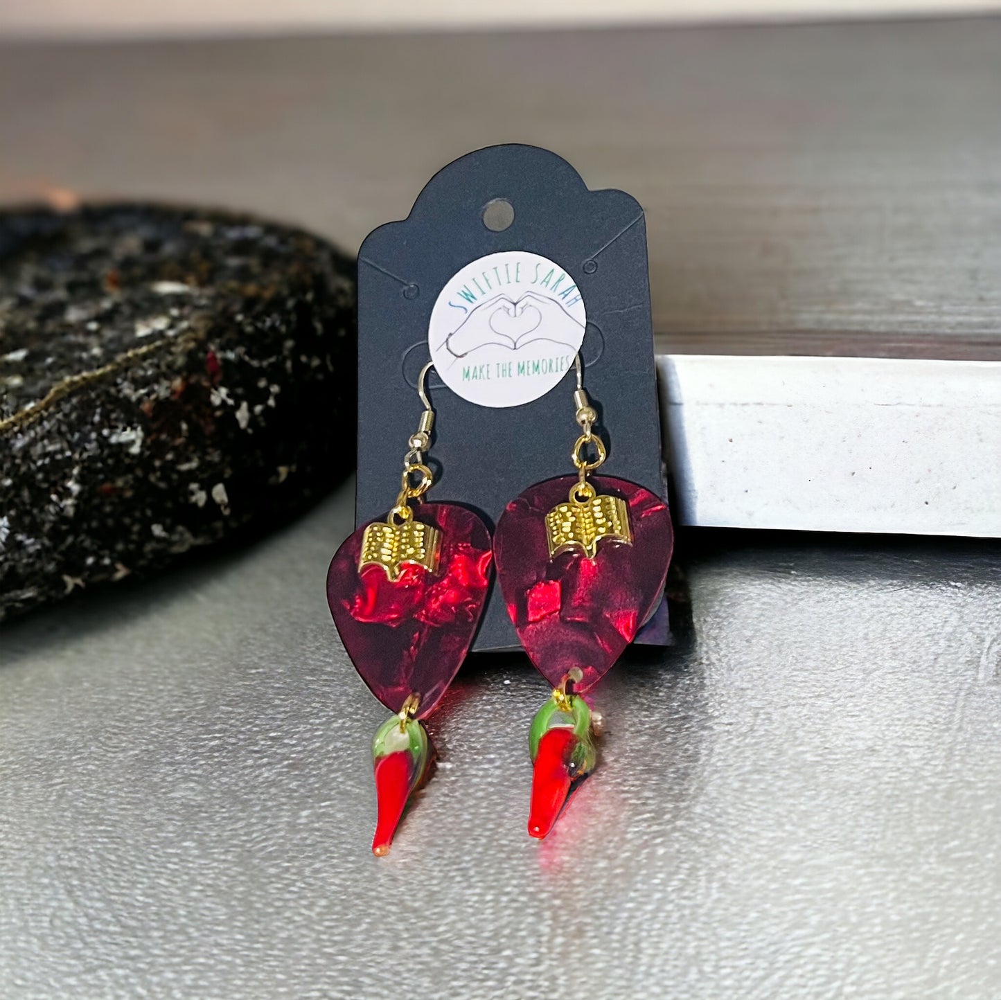 Spicy Book Earrings